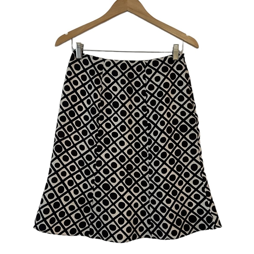 Vintage St. Vincent High-Rise Pleated Midi Skirt Polka Dots B&W Size Women’s 4